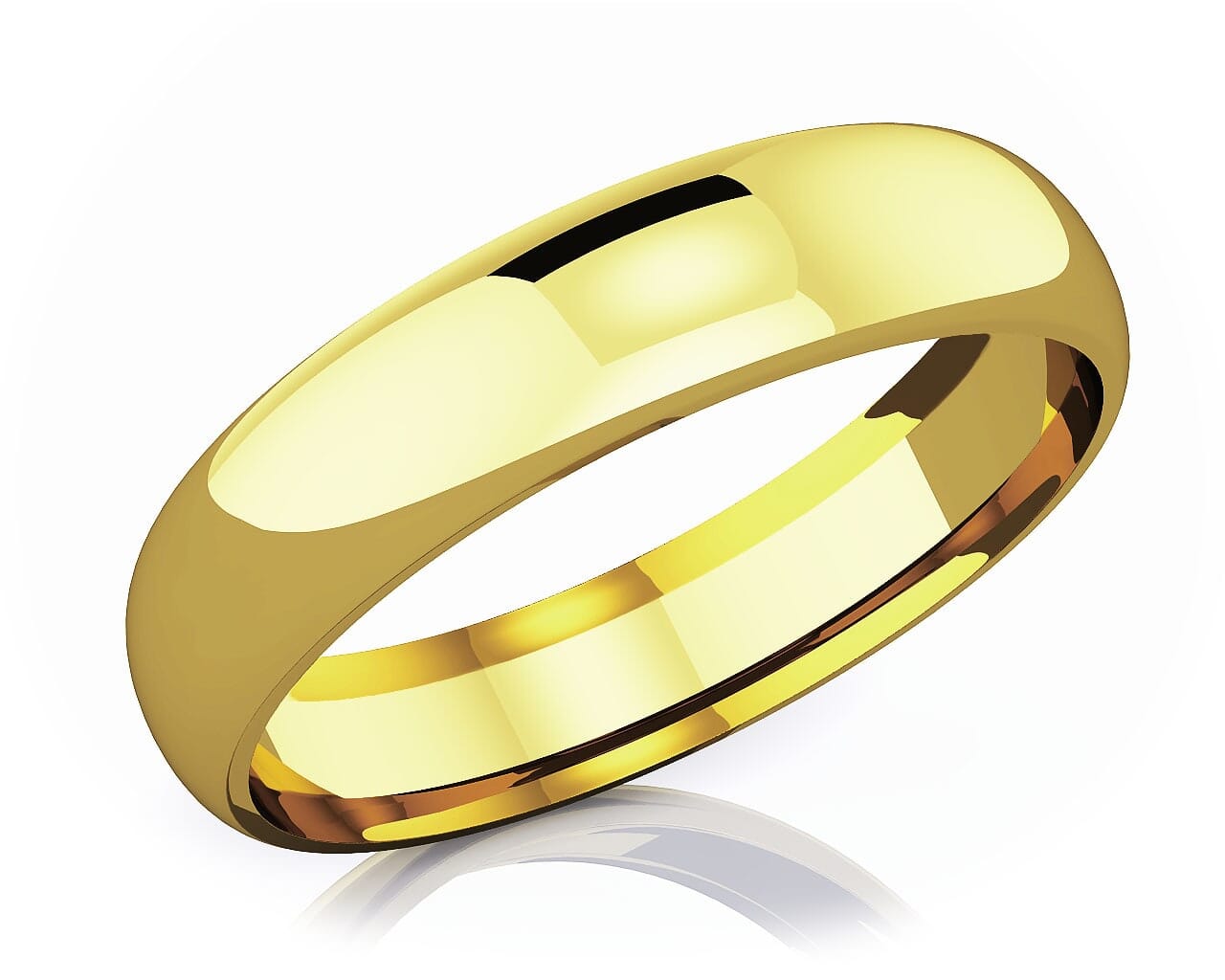 5 mm Comfort Fit Classic 18K Gold Wedding Band