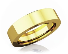 5 mm Flat Comfort Fit Classic 18K Gold Wedding Band