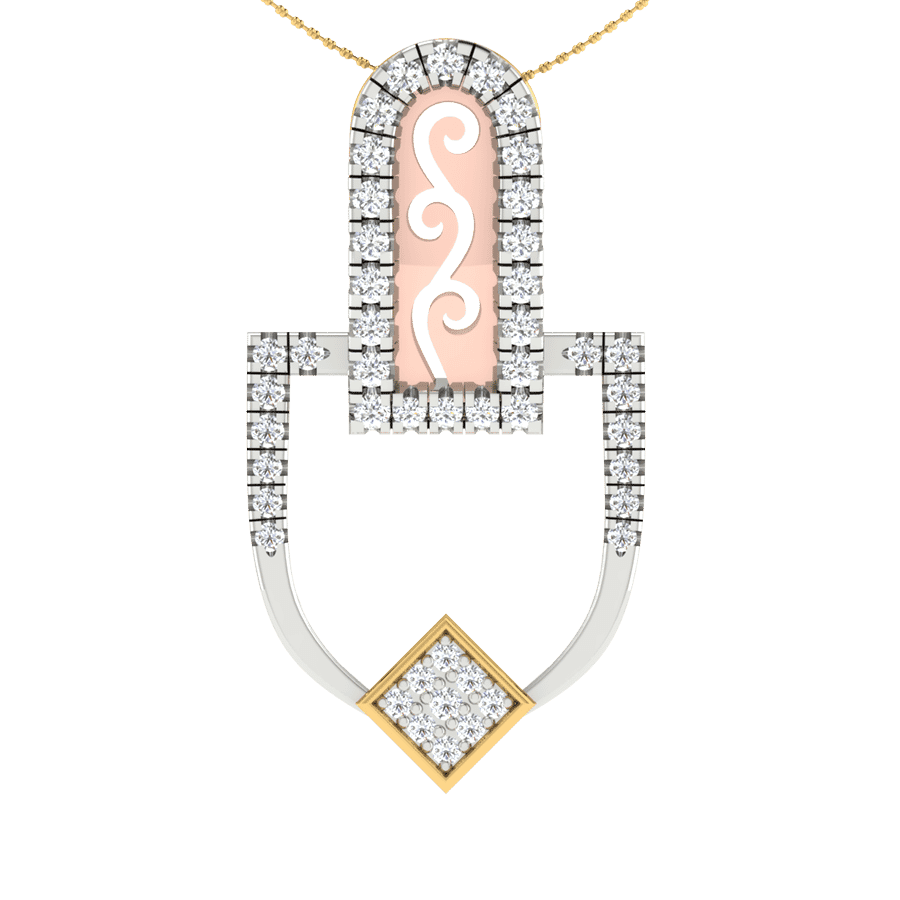 18KT Gold and 0.13 Carat Diamond Pendant