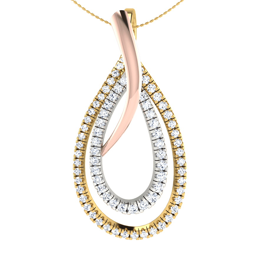 18KT Gold and 0.31 Carat Diamond Pendant