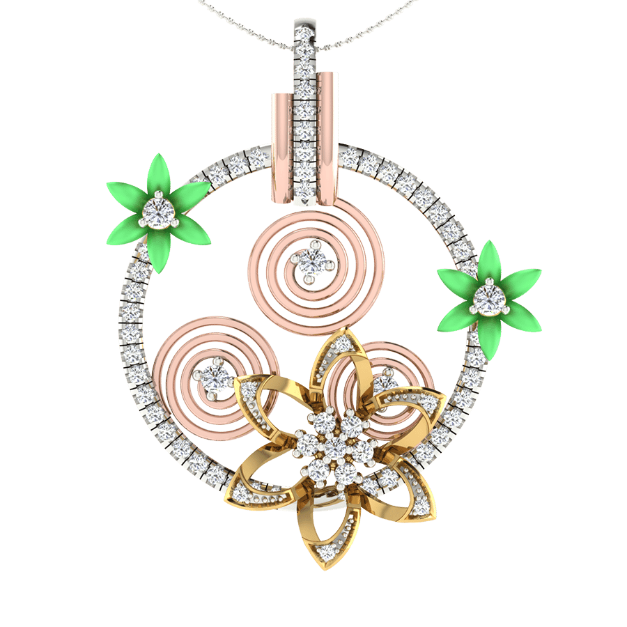 18KT Gold and 0.29 Carat Diamond Pendant