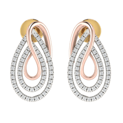 18KT Gold and 0.32 Carat Diamond Earrings