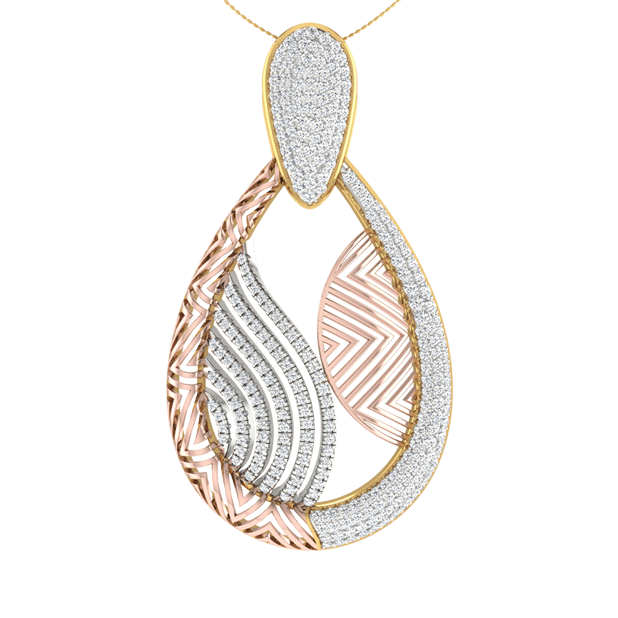 18KT Gold and 0.83 Carat Diamond Pendant