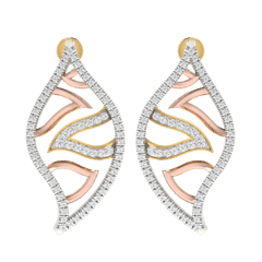 18KT Gold and 0.60 Carat Diamond Earrings