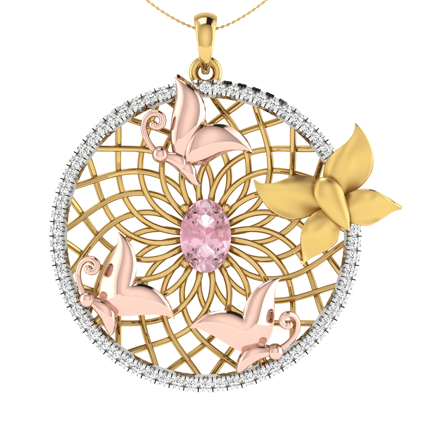 18KT Gold and 0.33 Carat Diamond Pendant