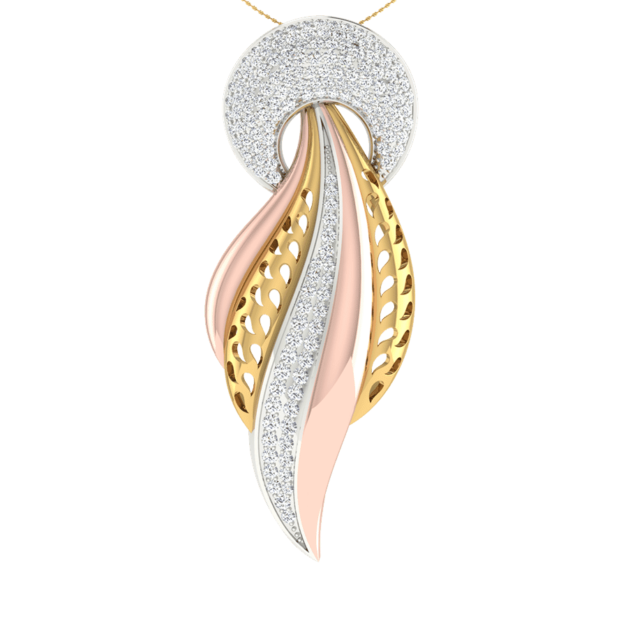 18KT Gold and 0.68 Carat Diamond Pendant