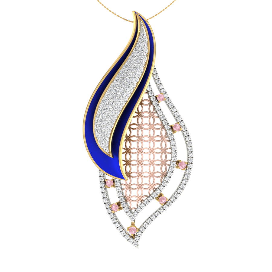 18KT Gold and 0.73 Carat Diamond Pendant