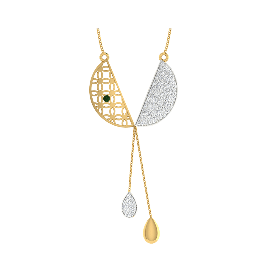 18KT Gold and 0.45 Carat Diamond Pendant