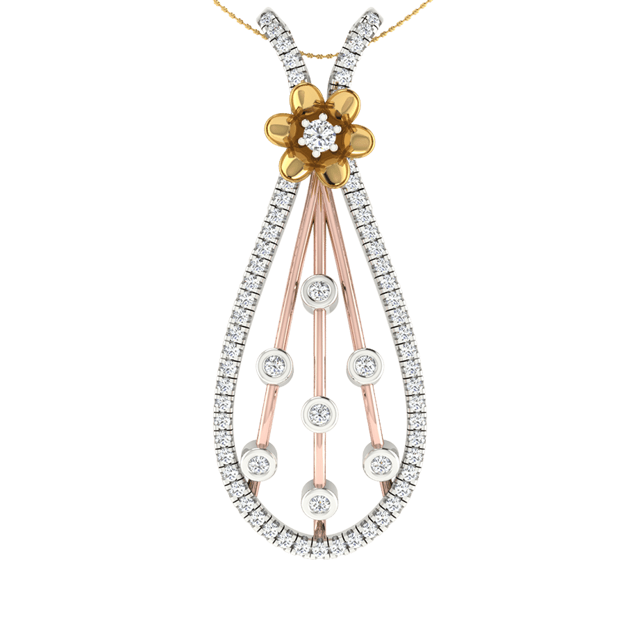 18KT Gold and 0.35 Carat Diamond Pendant