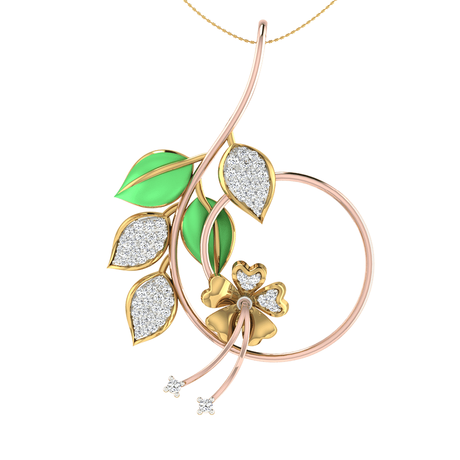 18KT Gold and 0.25 Carat Diamond Pendant