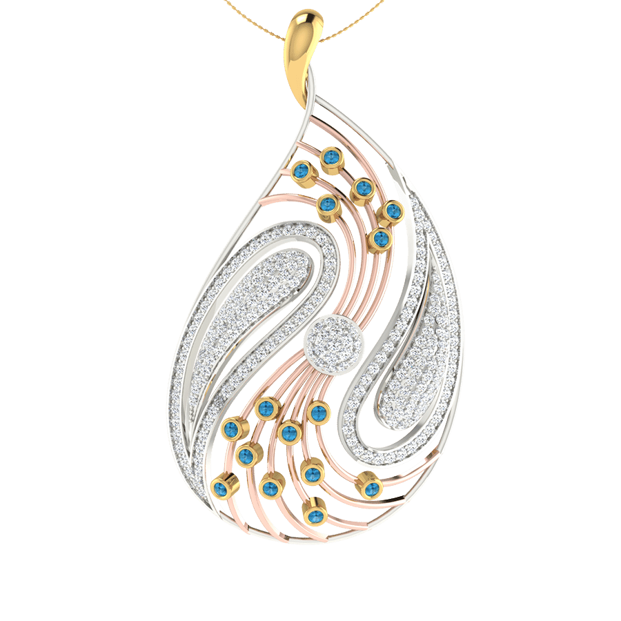 18KT Gold and 1.00 Carat Diamond Pendant