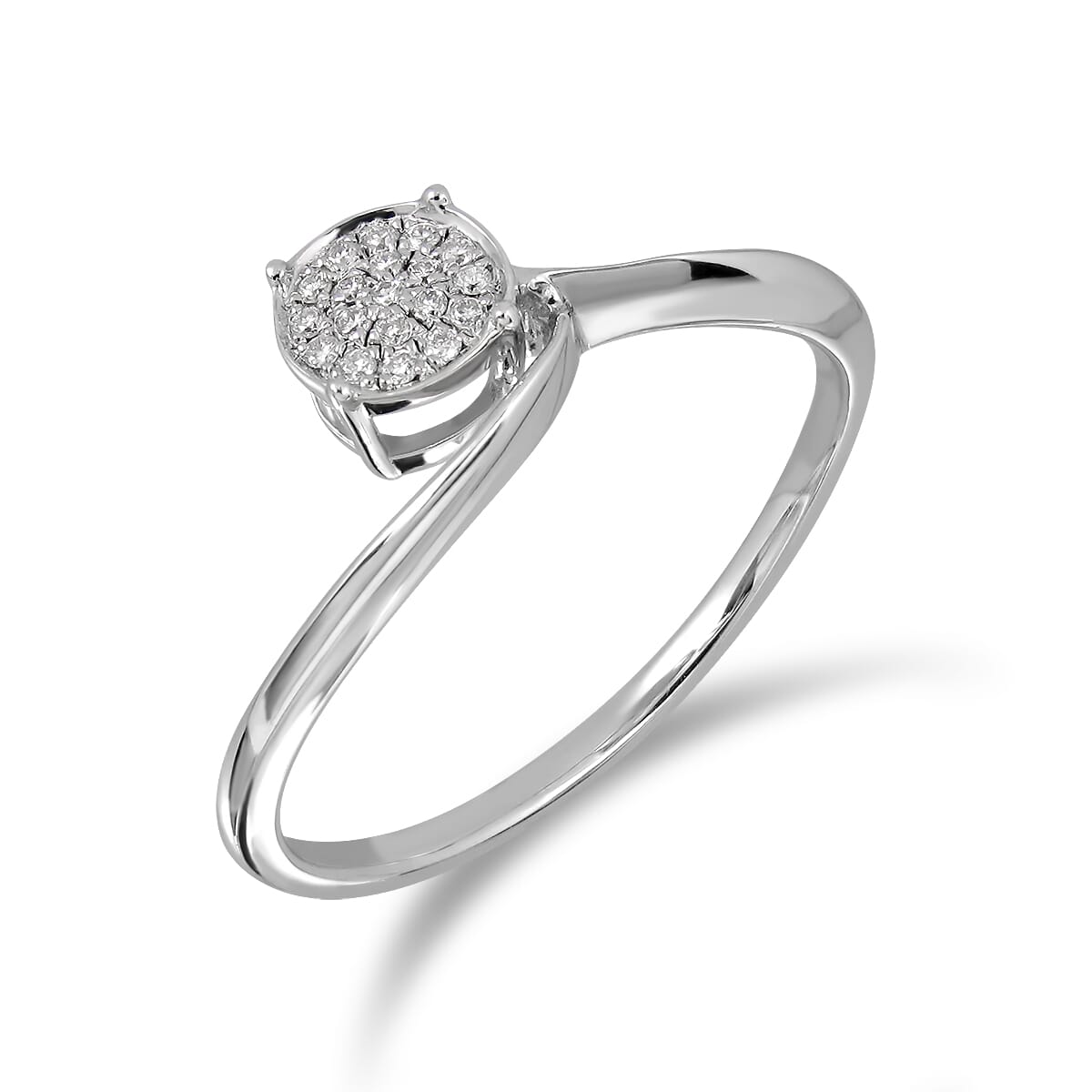 18KT Gold and 0.06 Carat Diamond Promise Ring