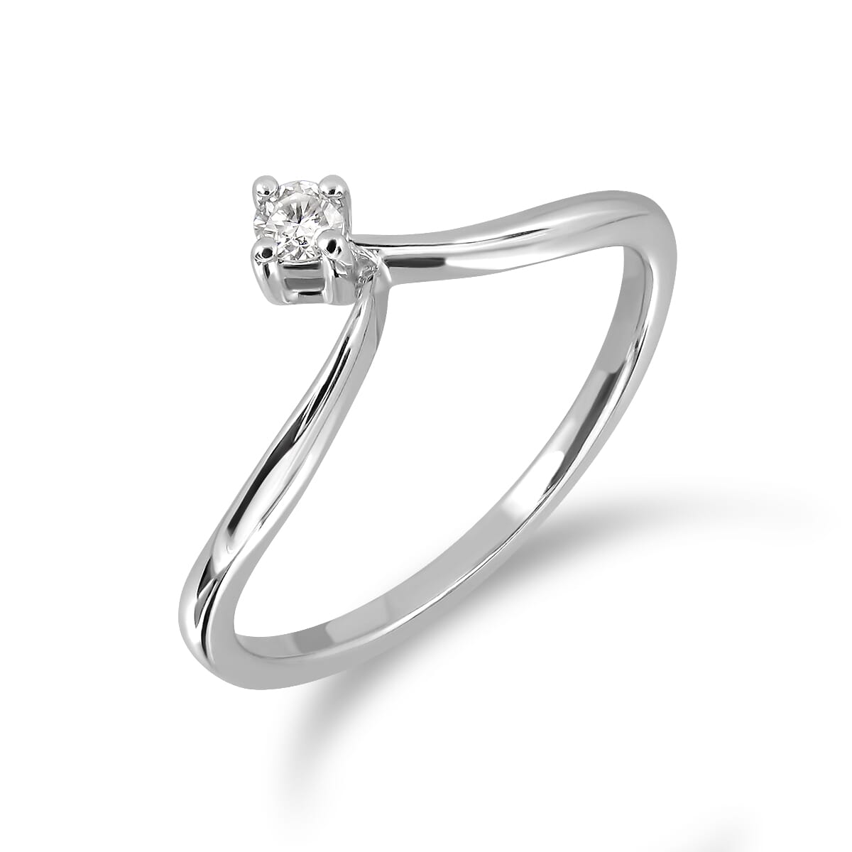 18KT Gold and 0.10 Carat Diamond Promise Ring