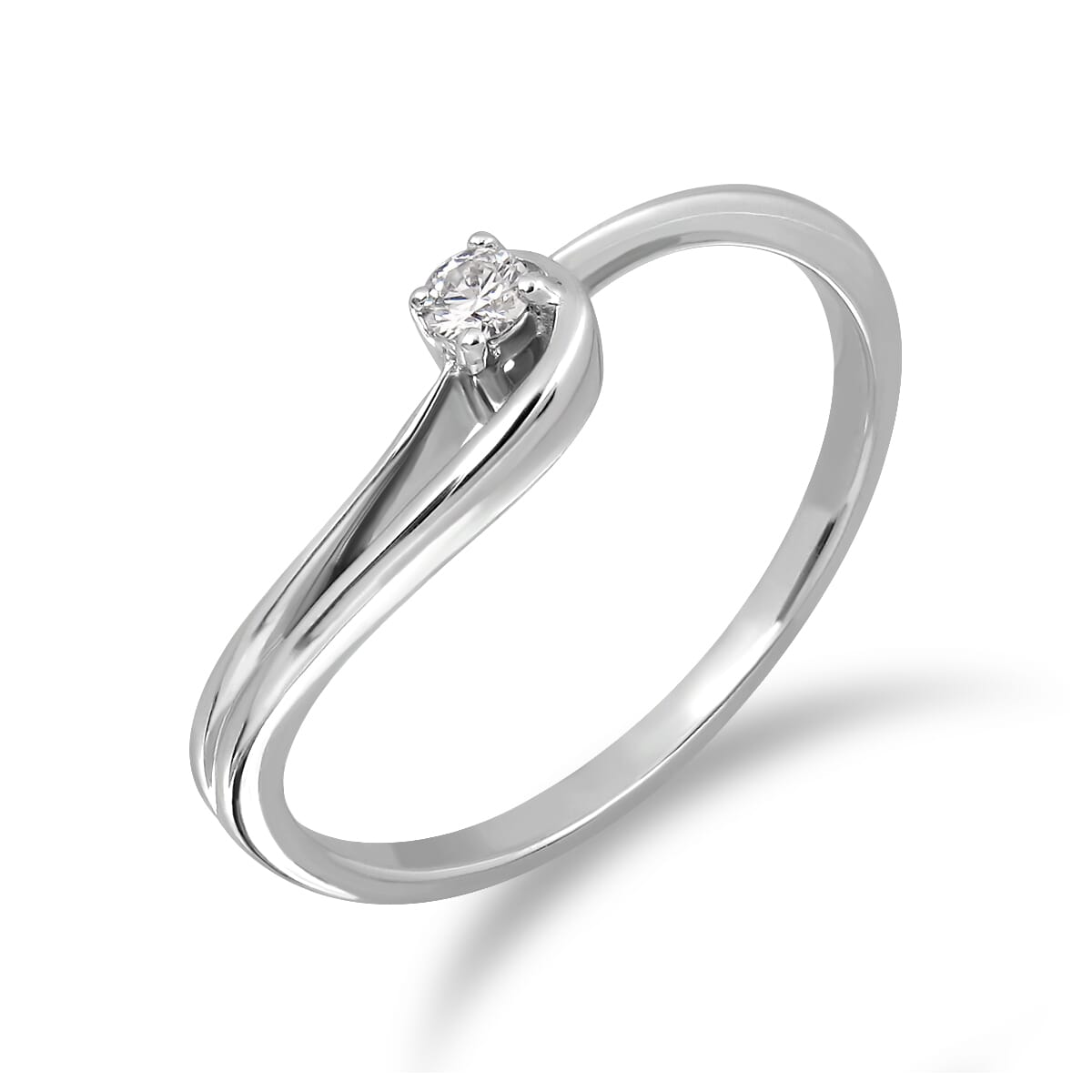 18KT Gold and 0.06 Carat Diamond Promise Ring