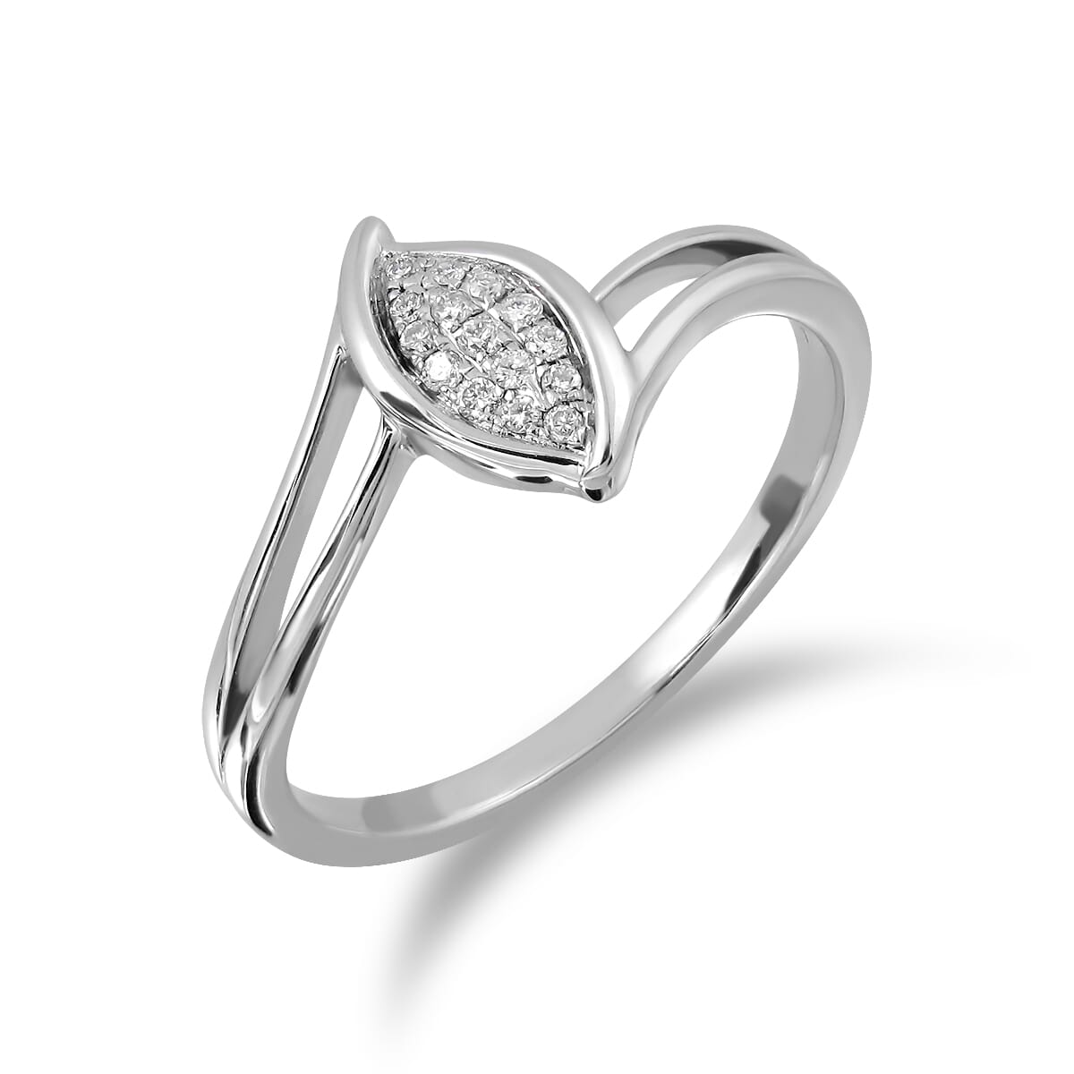 18KT Gold and 0.06 Carat Diamond Promise Ring