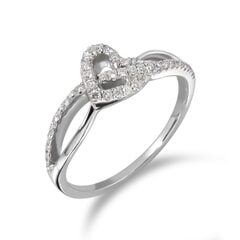 18KT Gold and 0.20 Carat Diamond Promise Ring