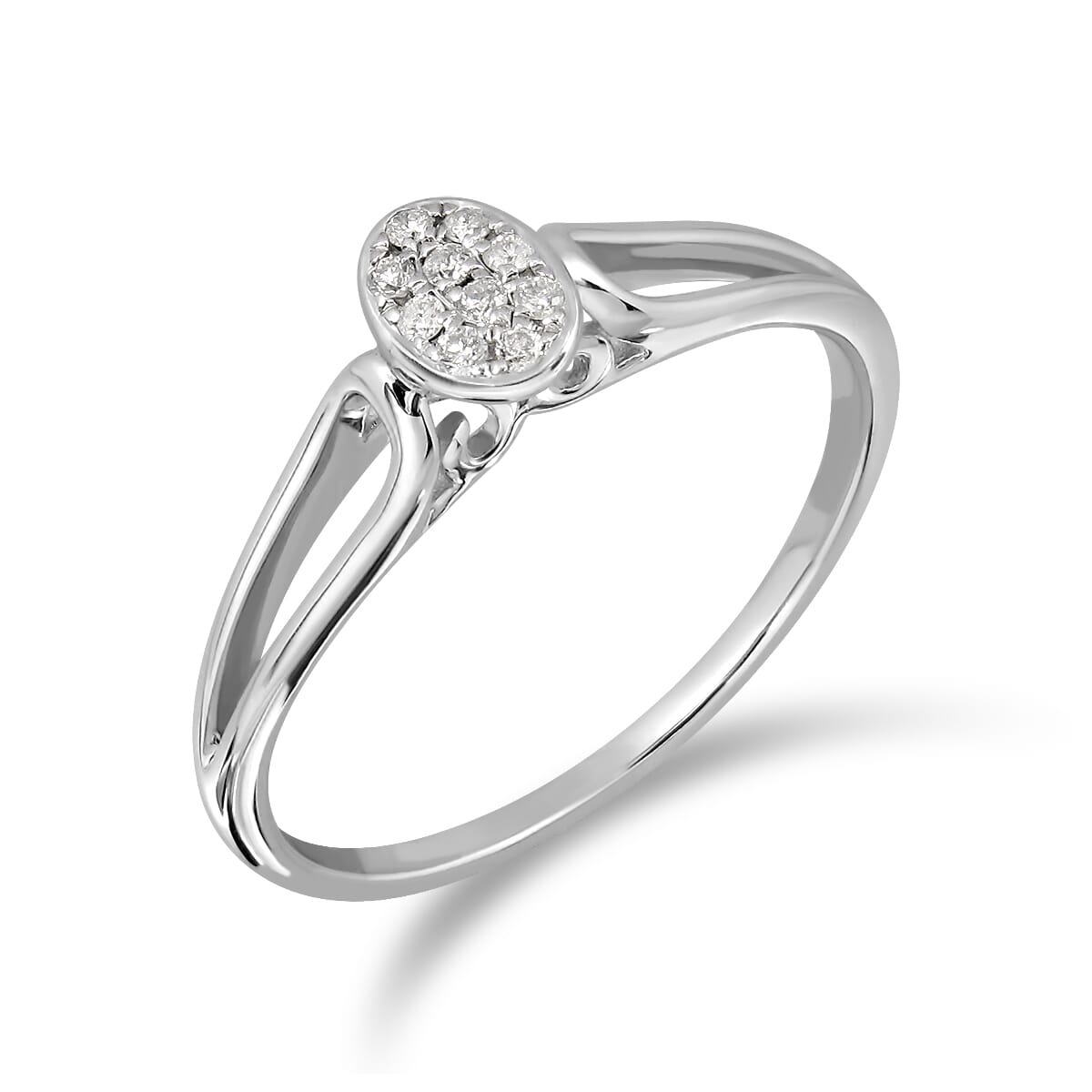 18KT Gold and 0.05 Carat Diamond Promise Ring