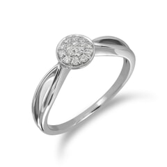 18KT Gold and 0.10 Carat Diamond Promise Ring
