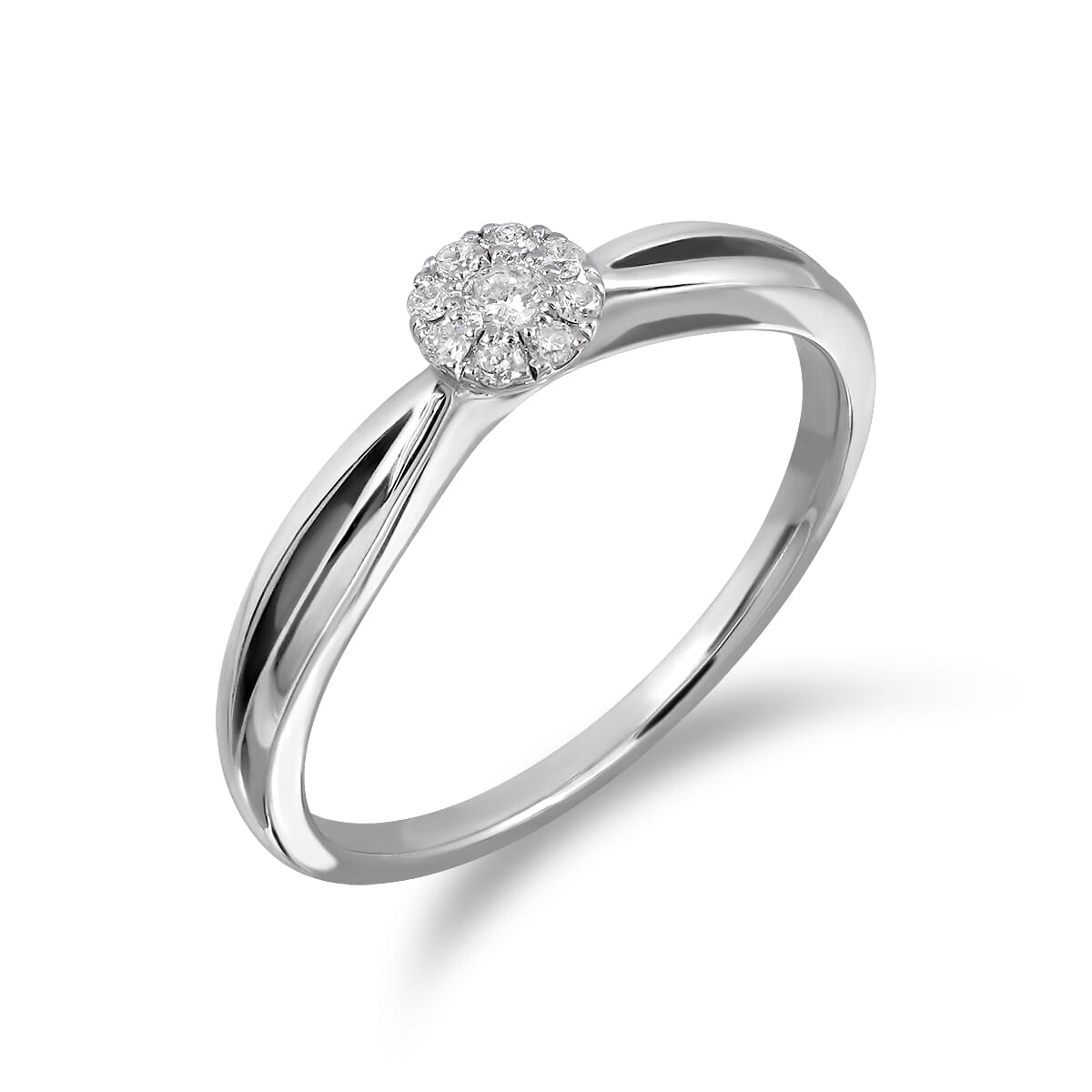 18KT Gold and 0.10 Carat Diamond Promise Ring
