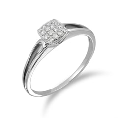 18KT Gold and 0.10 Carat Diamond Promise Ring