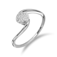 18KT Gold and 0.06 Carat Diamond Promise Ring