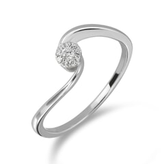 18KT Gold and 0.06 Carat Diamond Promise Ring