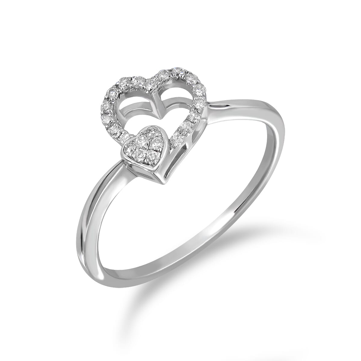 18KT Gold and 0.10 Carat Diamond Promise Ring