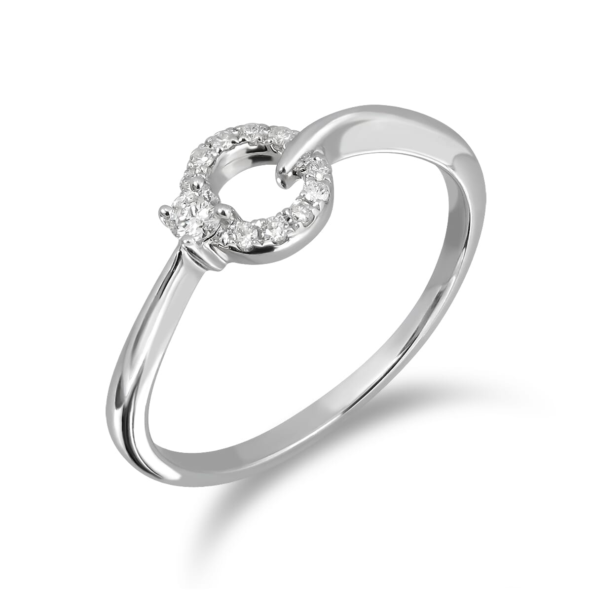 18KT Gold and 0.10 Carat Diamond Promise Ring