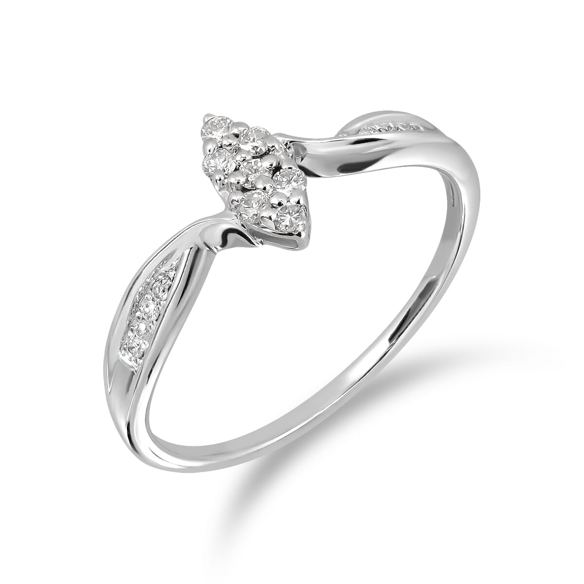 18KT Gold and 0.10 Carat Diamond Promise Ring