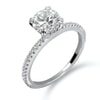 18KT Gold and 0.30 carat Side Diamond Engagement Ring with Certificate