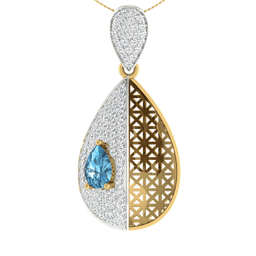 18KT Gold and 0.49 Carat Diamond Pendant