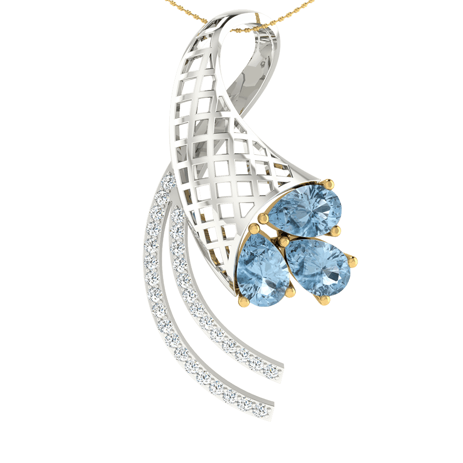 18KT Gold and 0.12 Carat Diamond Pendant