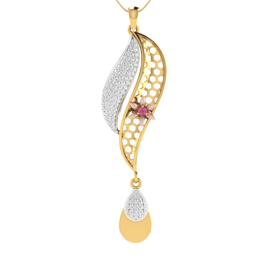 18KT Gold and 0.31 Carat Diamond Pendant