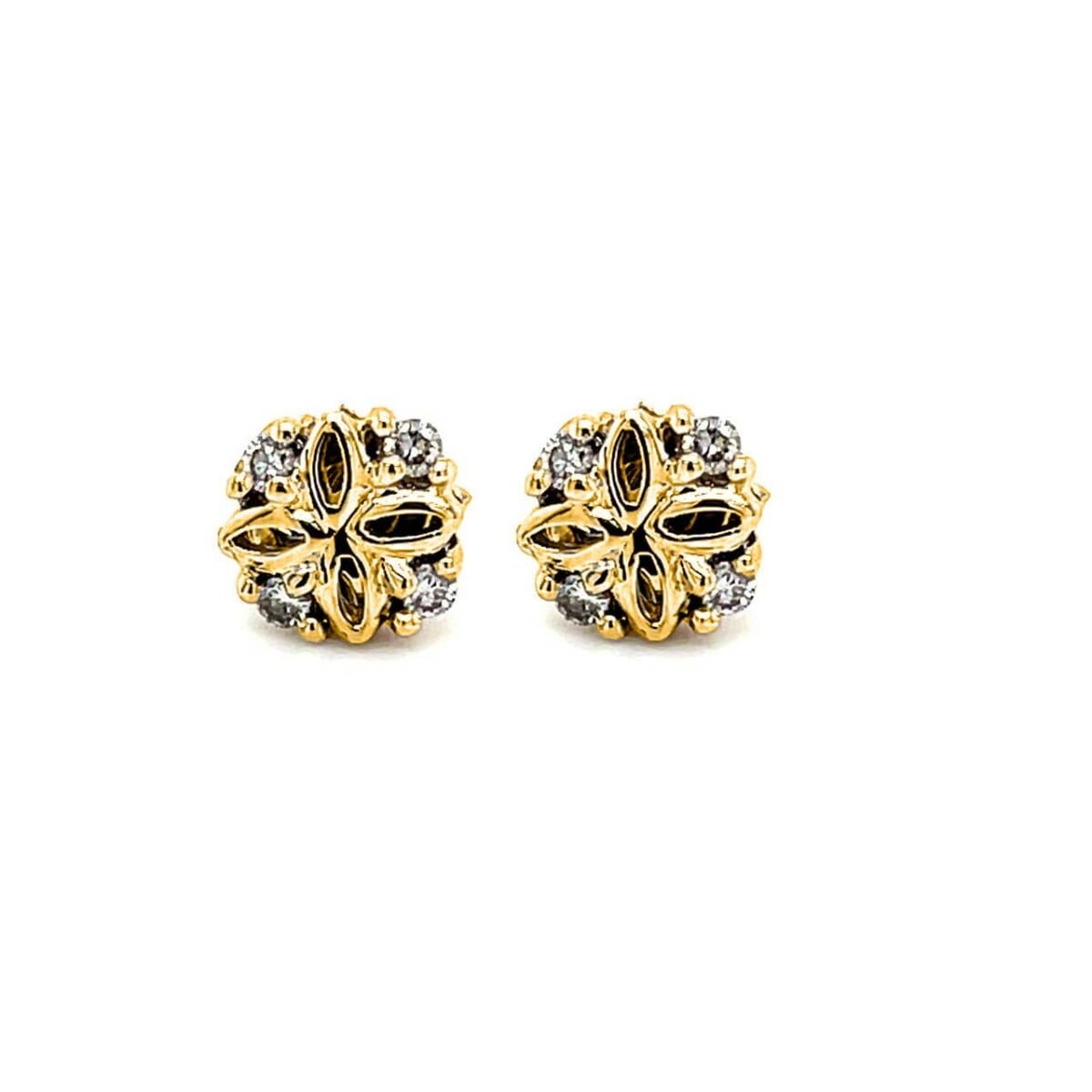 14K Gold Aquamarine Earrings