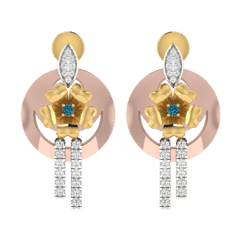 18KT Gold and 0.26 Carat Diamond Earrings