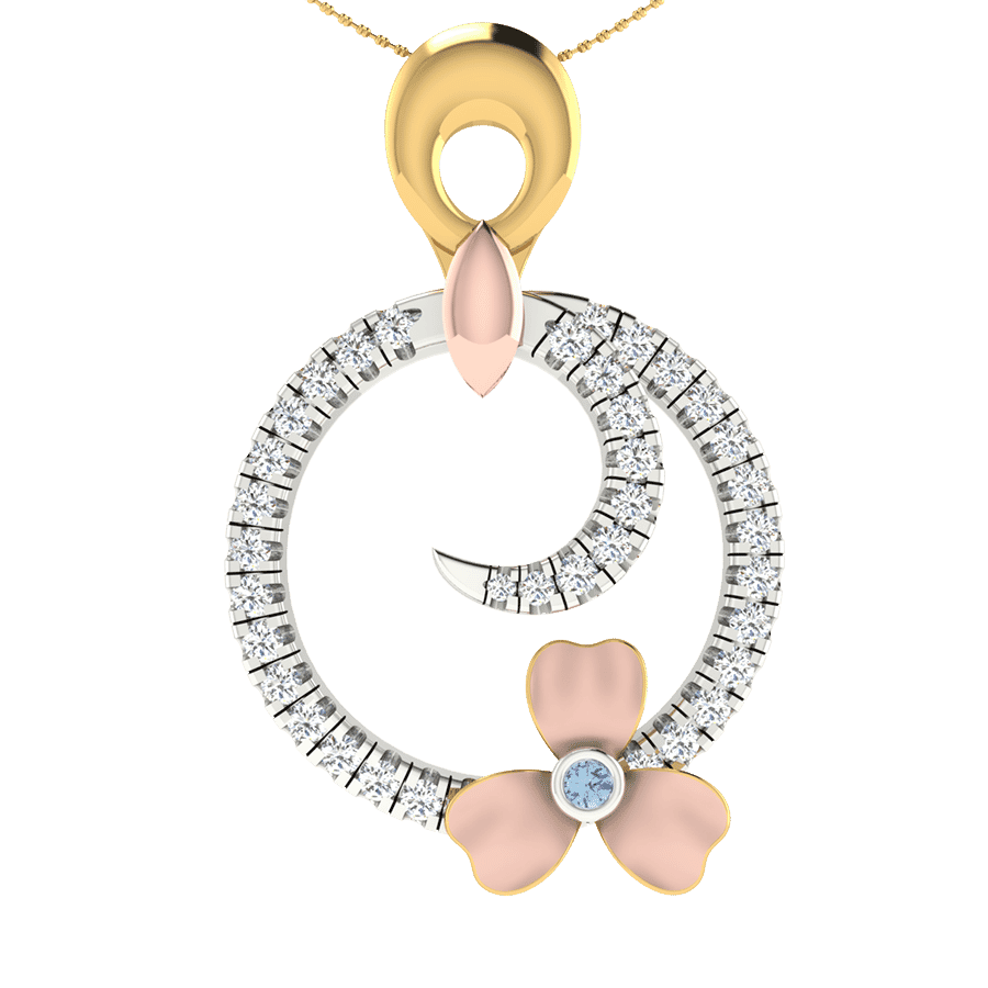 18KT Gold and 0.25 Carat Diamond Pendant