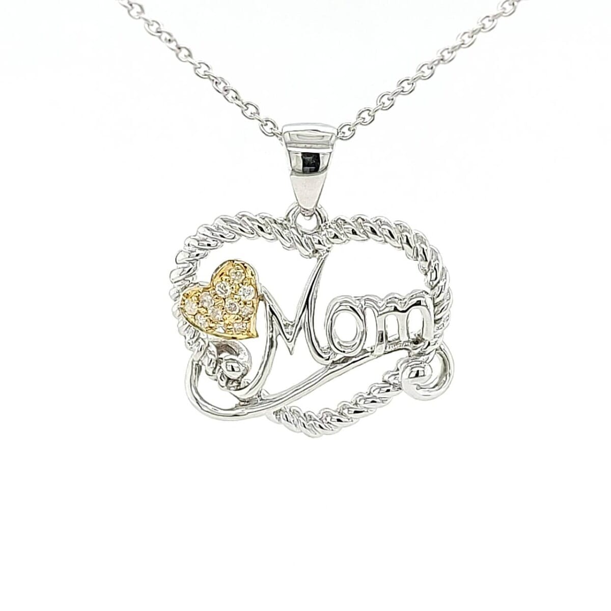 18K Gold Plated Heart Pendant for Mom