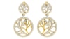 18KT Gold and 1.07 Carat Diamond Earrings