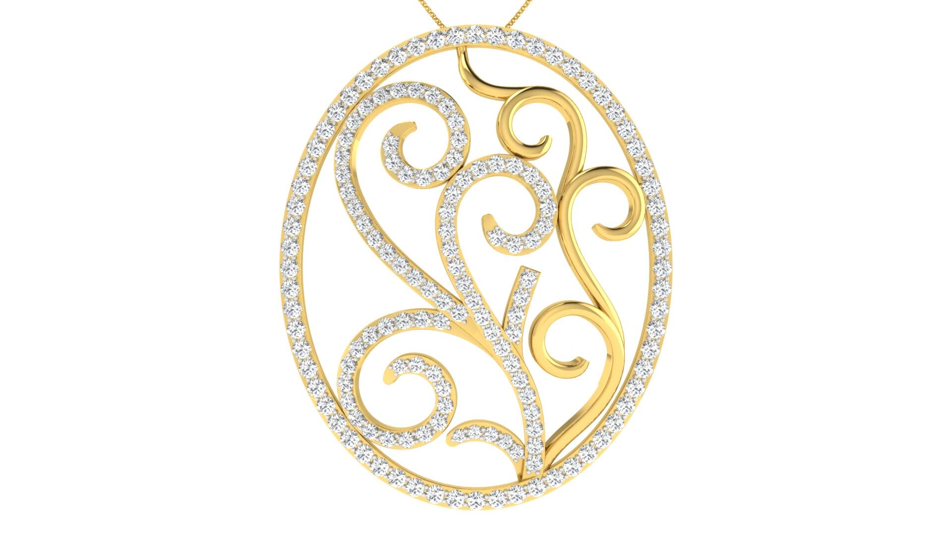 18KT Gold and 1.02 Carat Diamond Pendant