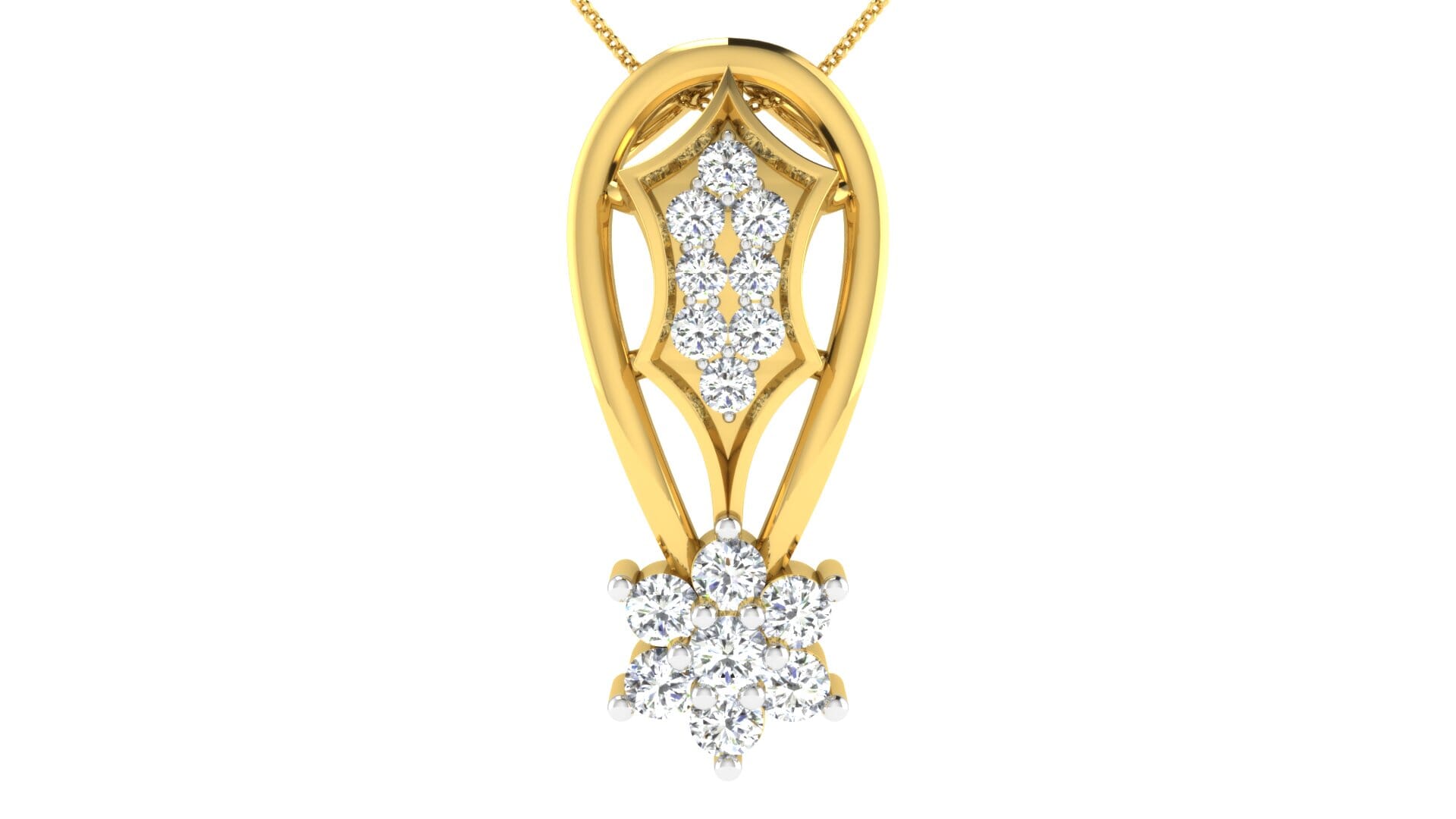 18KT Gold and 0.25 Carat Diamond Pendant