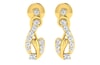 18KT Gold and 0.14 Carat Diamond Earrings