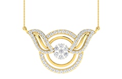 18KT Gold and 0.49 Carat Diamond Pendant