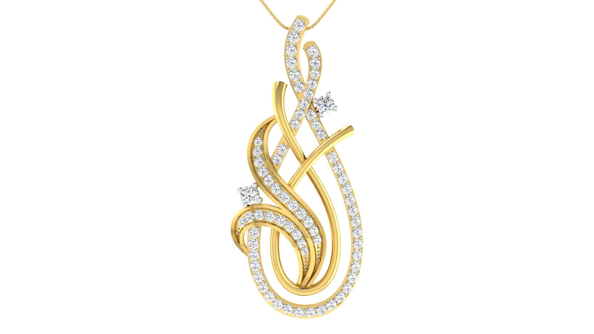18KT Gold and 0.55 Carat Diamond Pendant