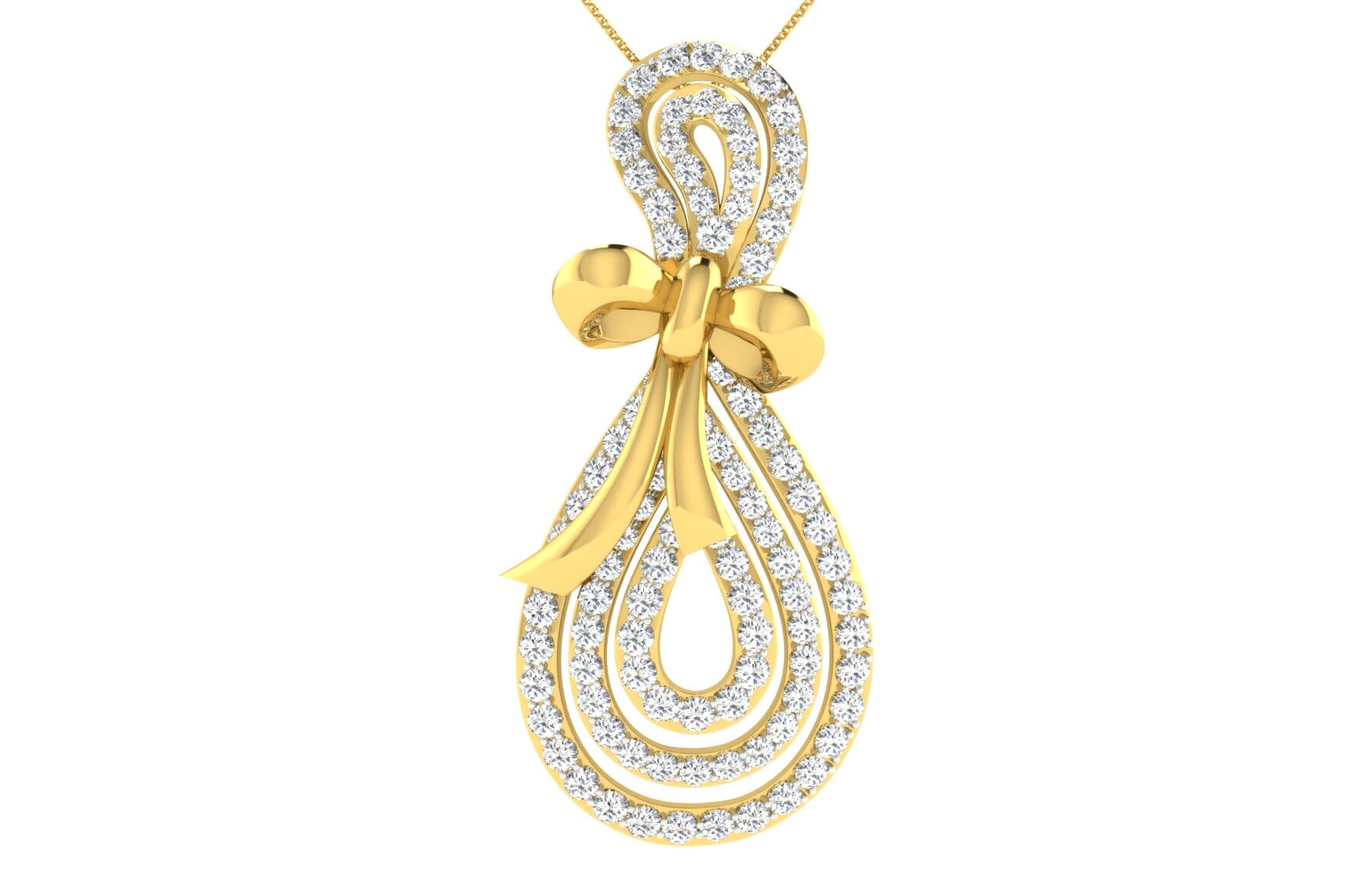 18KT Gold and 0.71 Carat Diamond Pendant