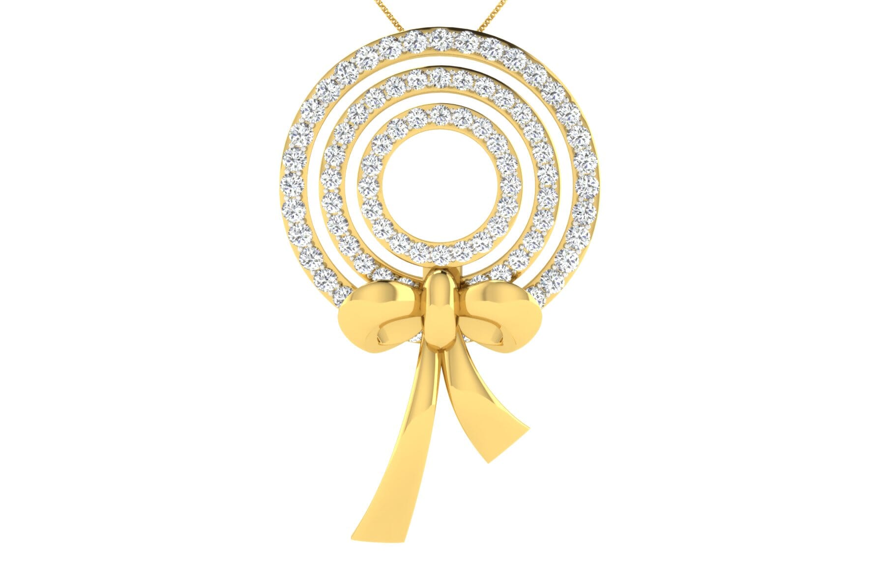 18KT Gold and 0.86 Carat Diamond Pendant