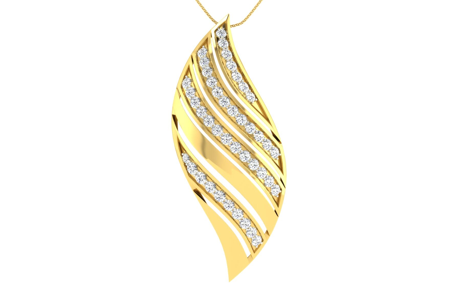 18KT Gold and 0.63 Carat Diamond Pendant
