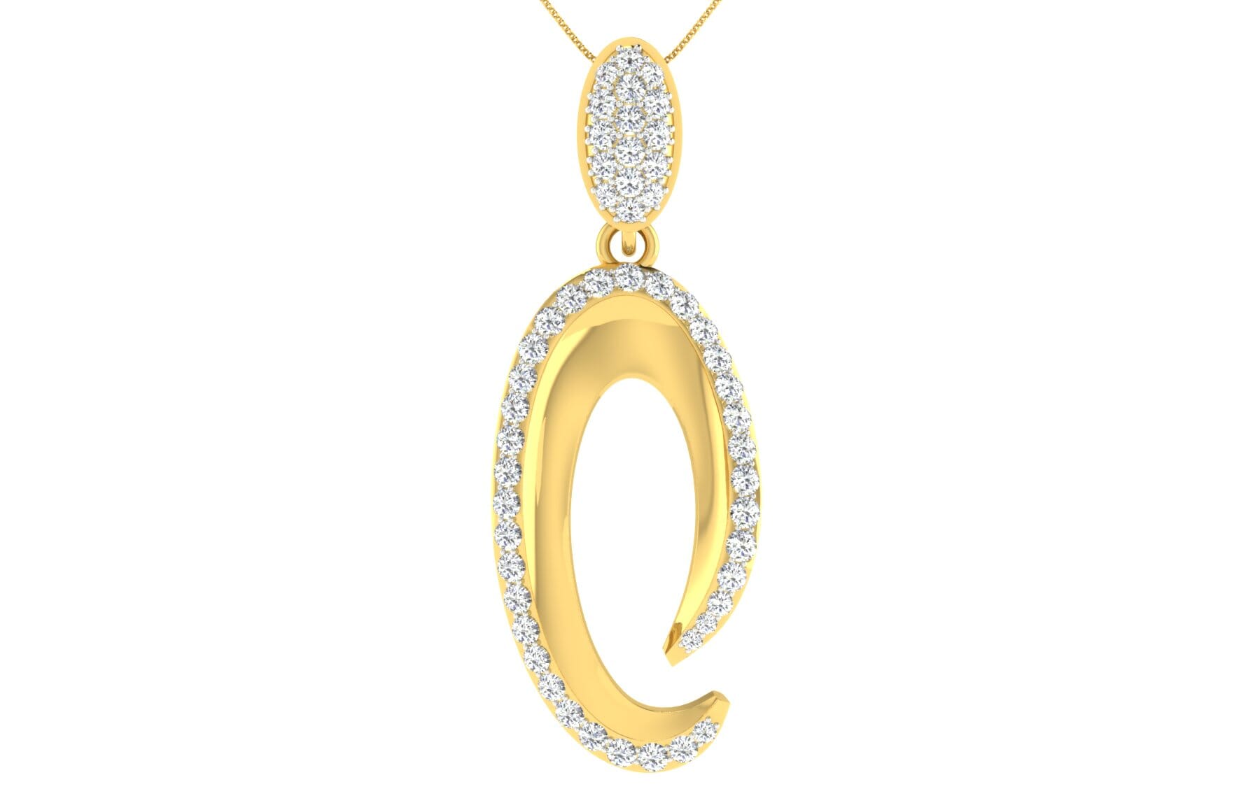 18KT Gold and 0.60 Carat Diamond Pendant