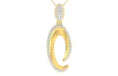 18KT Gold and 0.60 Carat Diamond Pendant