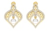 18KT Gold and 0.87 Carat Diamond Earrings