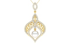 18KT Gold and 0.83 Carat Diamond Pendant